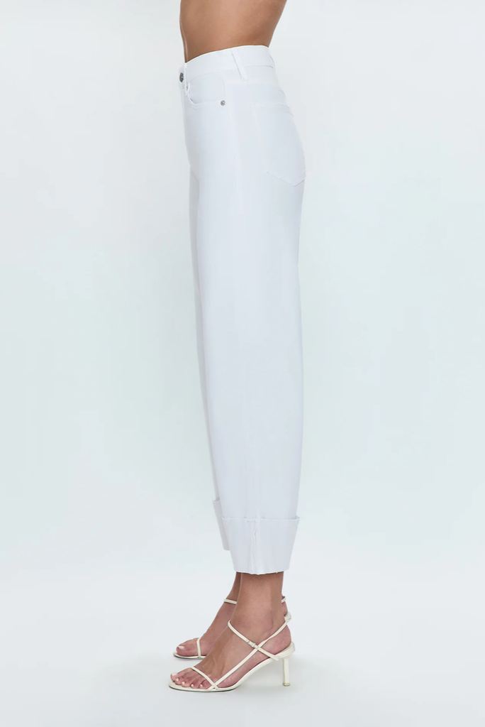 PISTOLA LANA CROP W/CUFF HIGH RISE ULTRA WIDE LEG JEAN