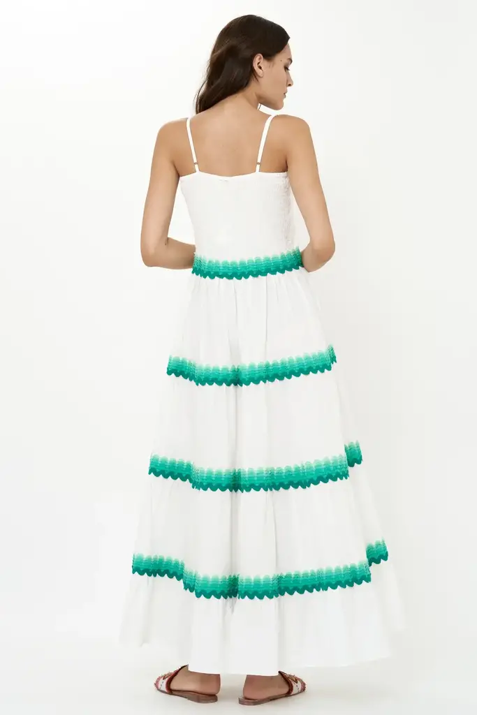 OLIPHANT SMOCKED BACK MAXI DRESS