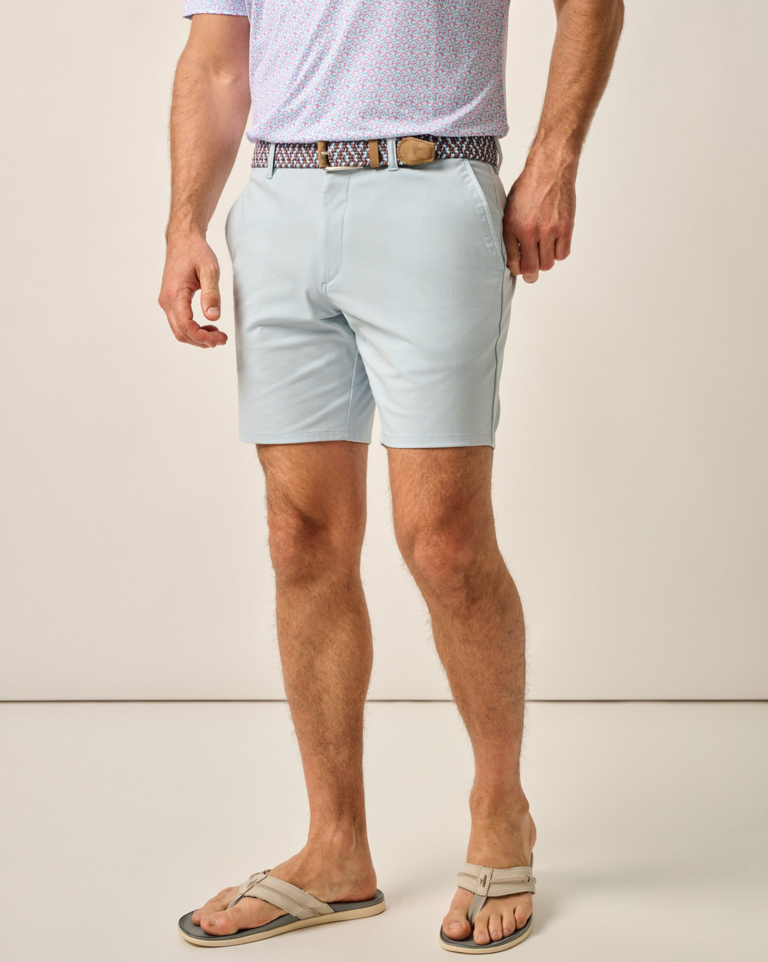 JOHNNIE-O JUPITERS COTTON PERFORMANCE SHORTS