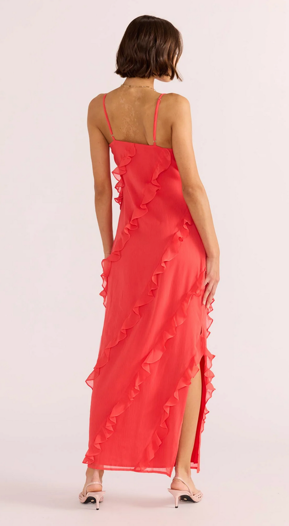 MINKPINK VENUS RUFFLE MAXI DRESS