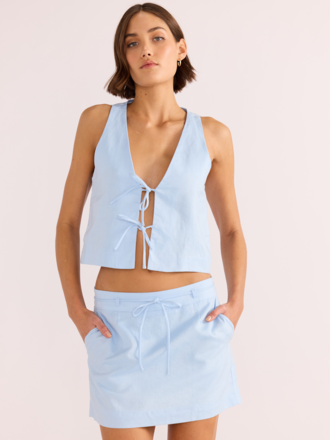 MINKPINK PANDORA TIE CROP TOP