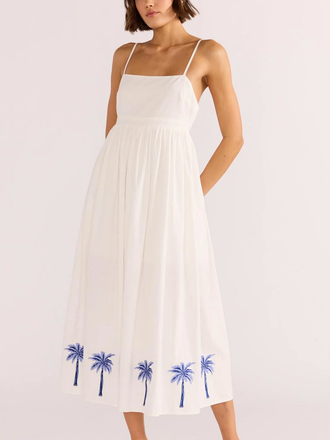 MINKPINK ISADORA EMBROIDERED MIDI DRESS