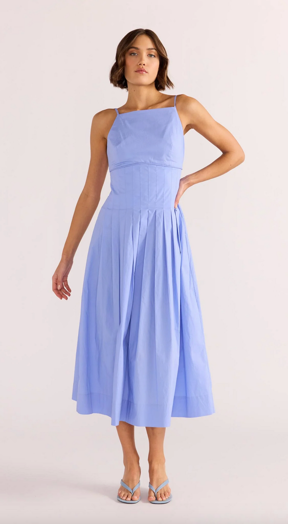 MINKPINK AVALON SQUARE NECK MIDI DRESS