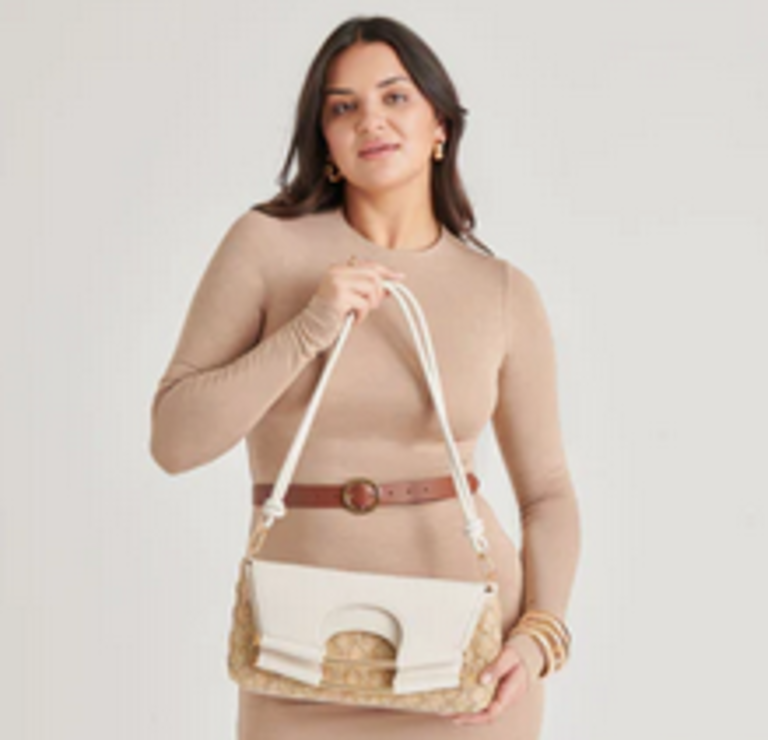 DOLCE VITA BIANCA FOLD OVER BAG