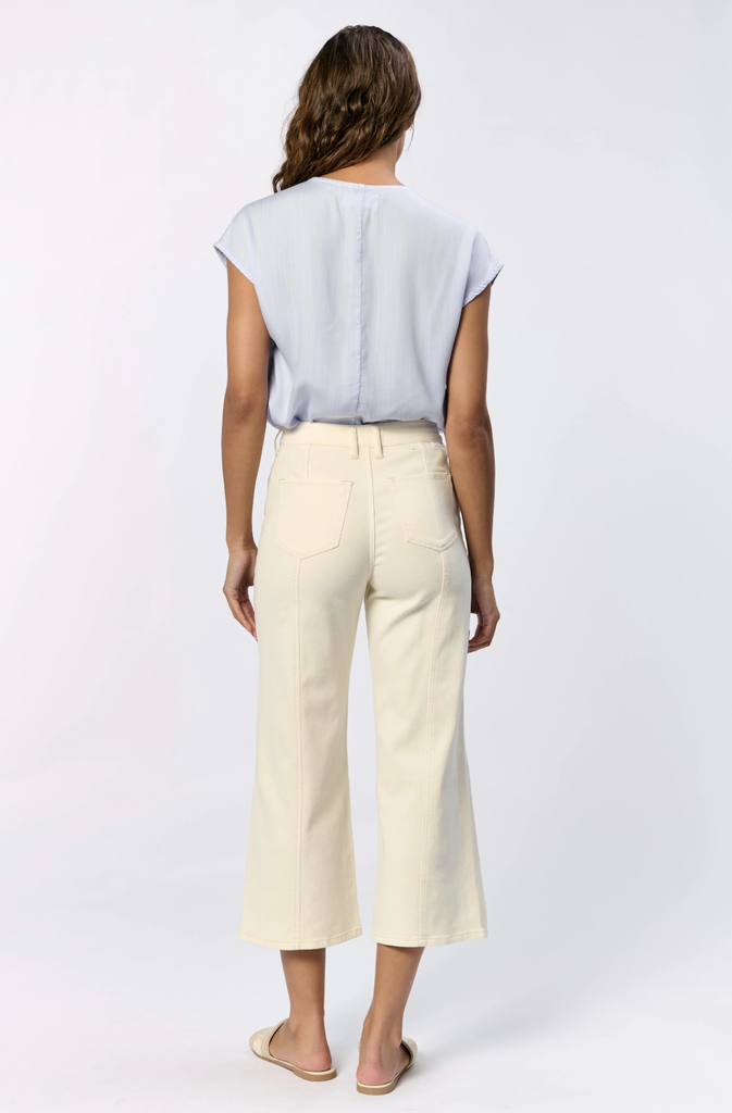 DEAR JOHN Audrey Wide Leg Jean in Wheat