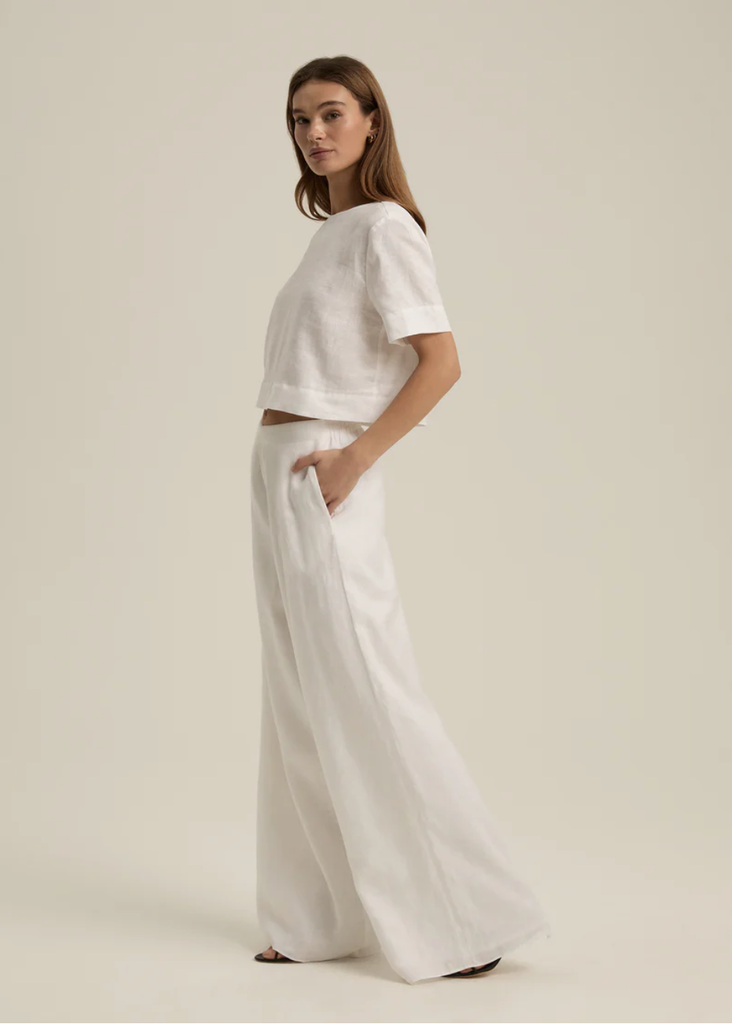 FAVORITE DAUGHTER WIDE LEG LINEN PANT