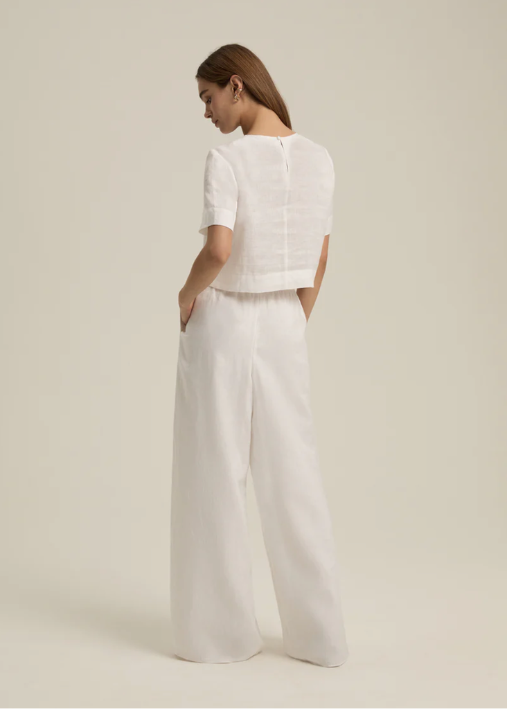 FAVORITE DAUGHTER WIDE LEG LINEN PANT