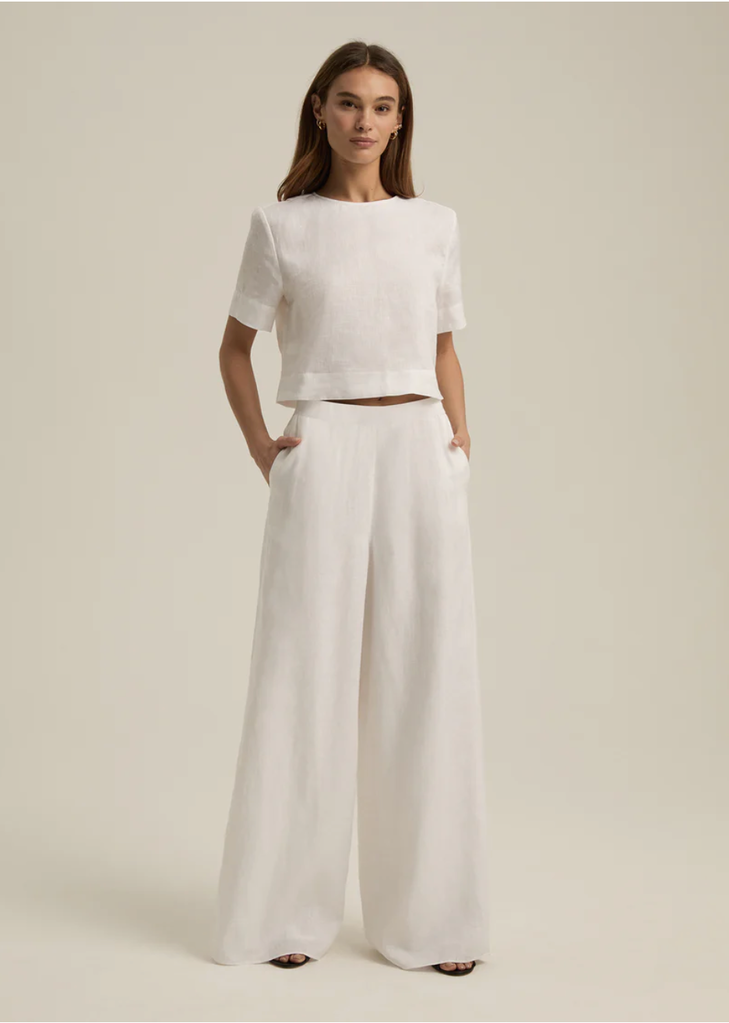 FAVORITE DAUGHTER WIDE LEG LINEN PANT