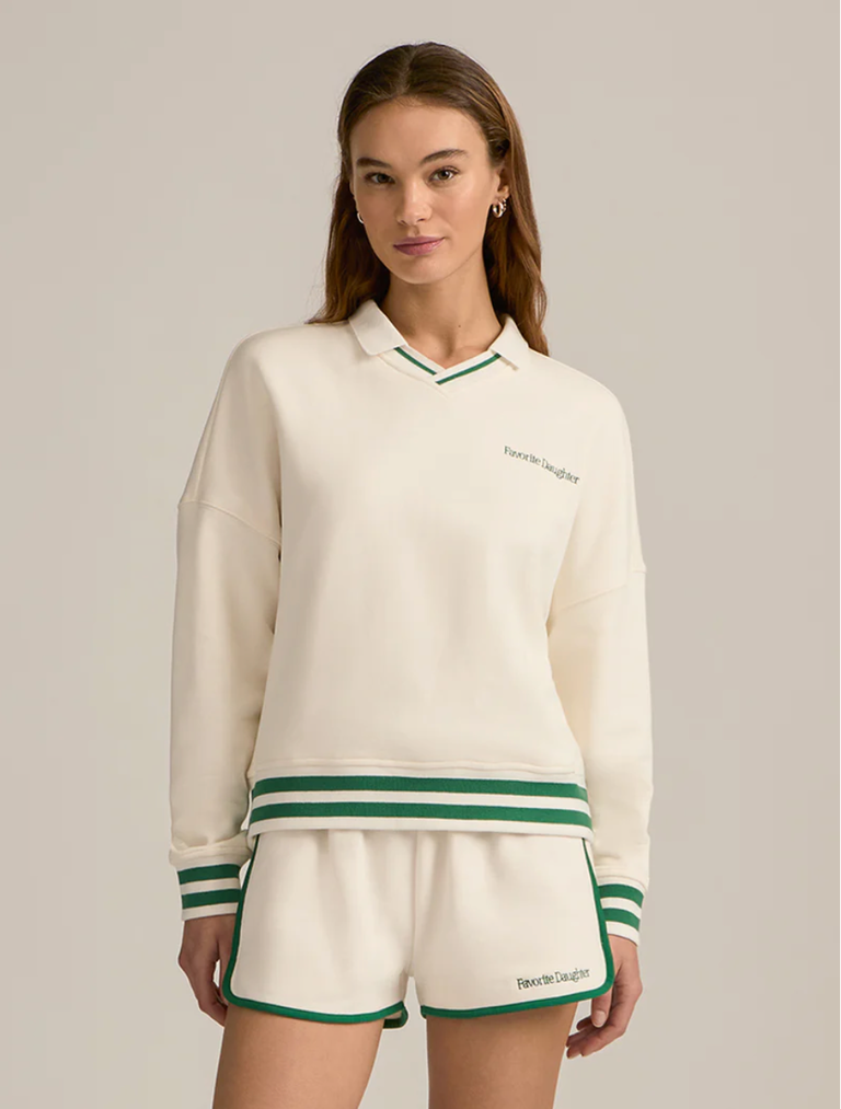 FAVORITE DAUGHTER IVY LEAGUE RUGBY SWEATSHIRT