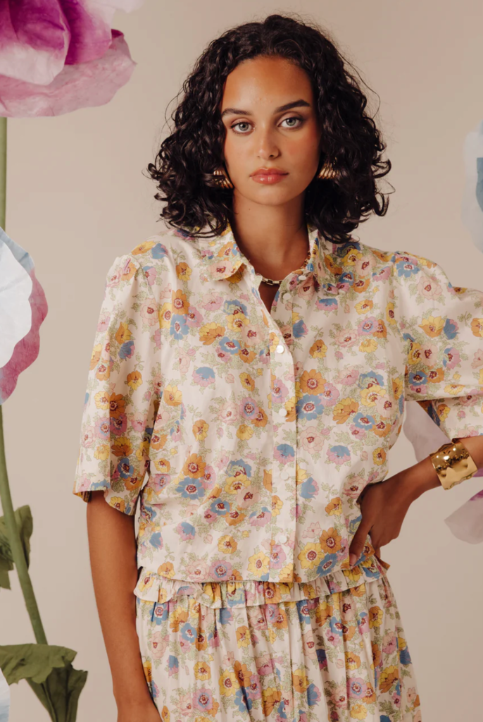 LOVE THE LABEL LIBERTY FABRIC SYLVAN TOP