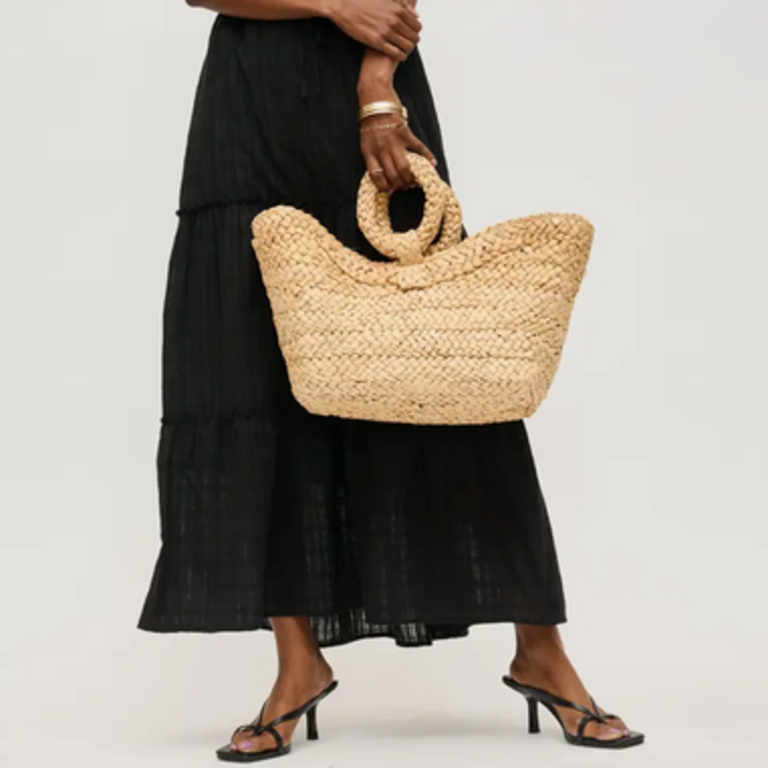 EDITH STRAW TOTE BAG