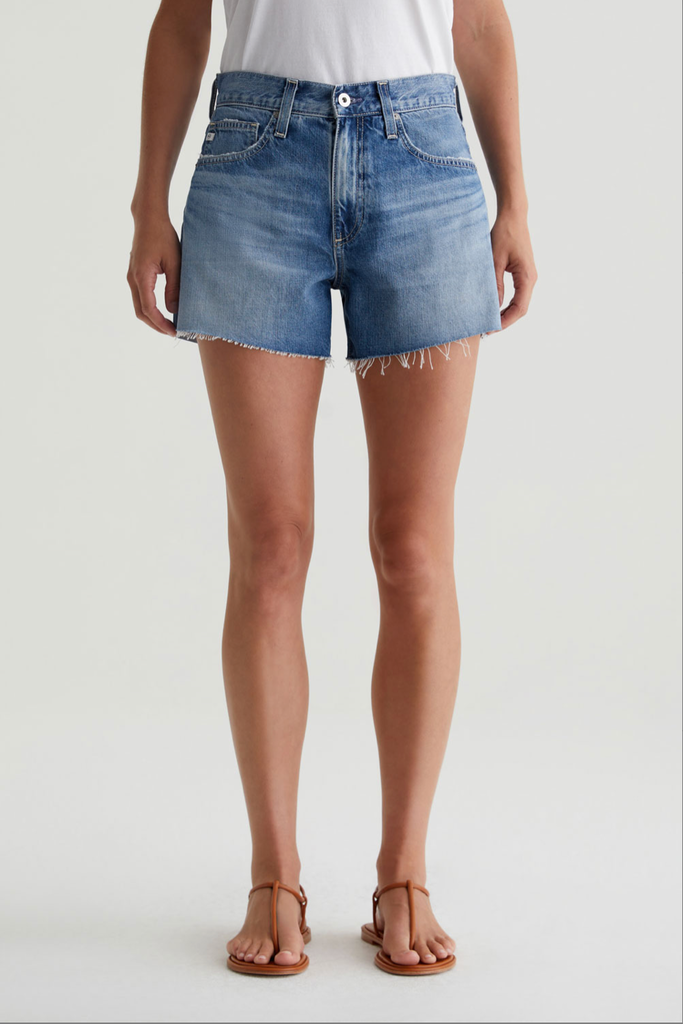 AG JEANS HALLE HIGH RISE RELAXED SHORT