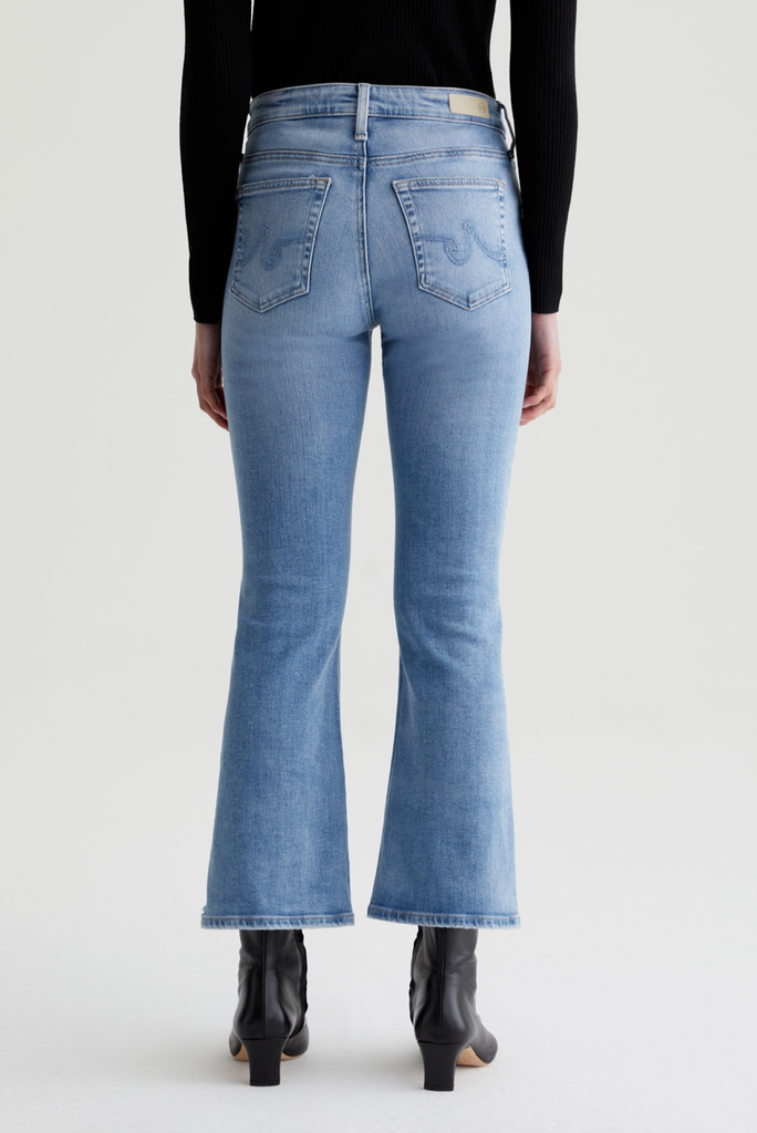 AG JEANS FARRAH BOOT CROP MID RISE FIT JEAN