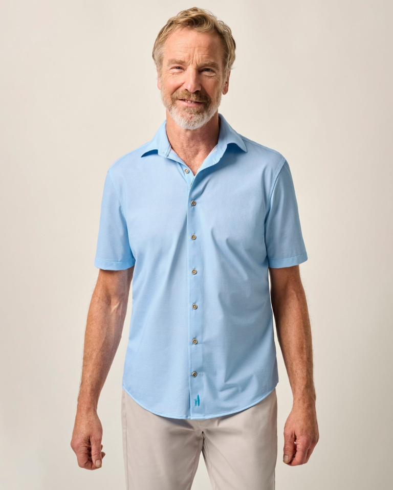 JOHNNIE-O SPIELMAN S/S HANGIN' OUT KNIT BUTTON UP SHIRT