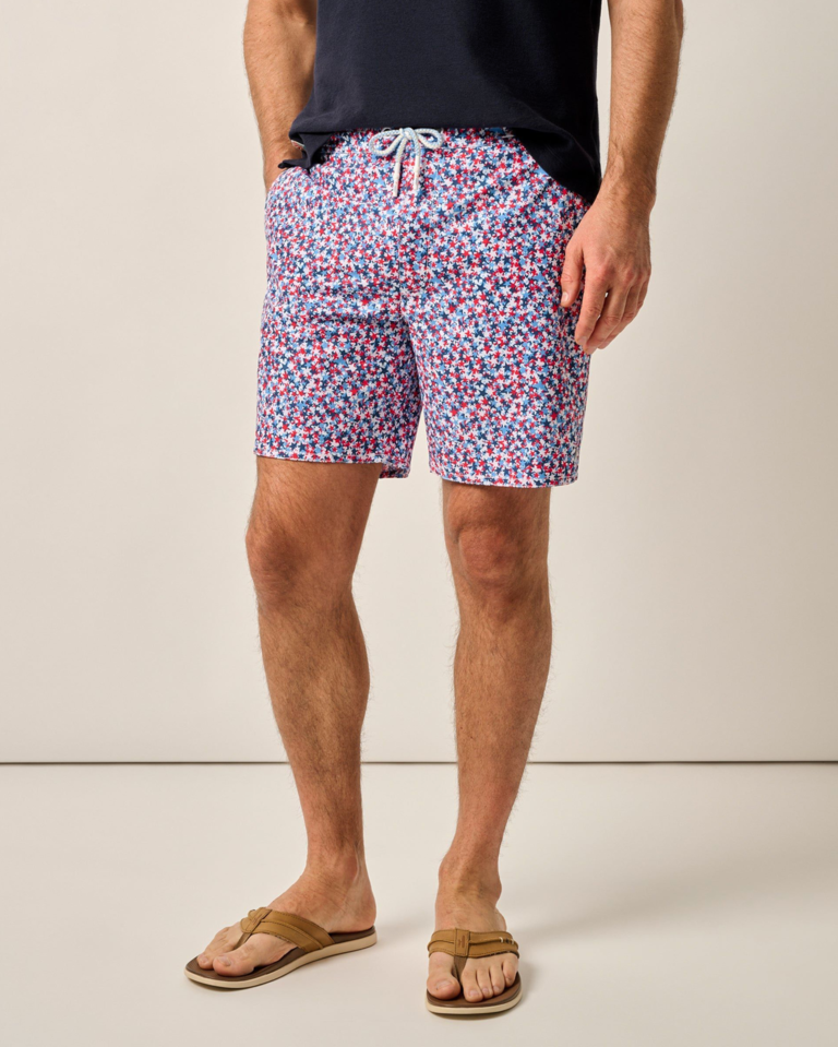 JOHNNIE-O THE HALF ELASTIC 7" SURF SHORTS