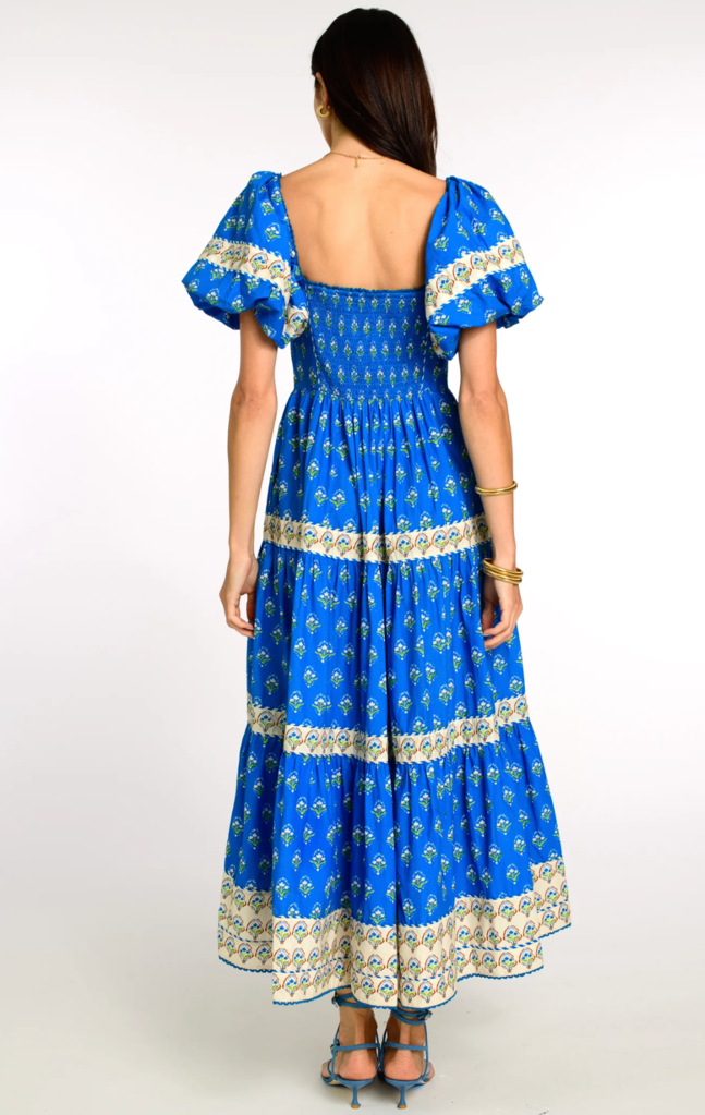 ELIZABETH JAMES ALLIE DRESS IN TULIP BLUE