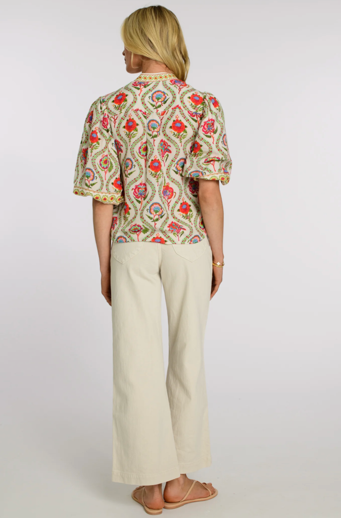 ELIZABETH JAMES EDIE TOP IN TEARDROP FLORAL