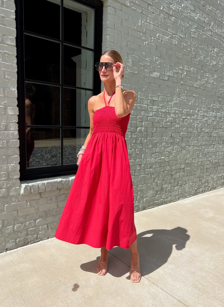 DÈLUC OSORIO DRESS IN RED