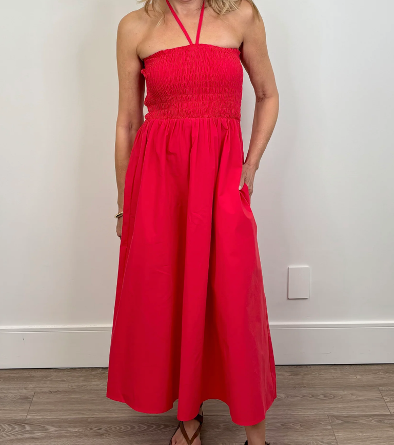 DÈLUC OSORIO DRESS IN RED