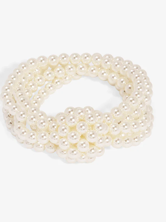 VIOROO Knotted Pearl Stretch Bracelet