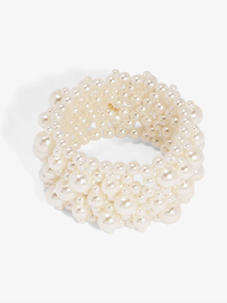 VIOROO Stacked Pearl Stretch Bracelet