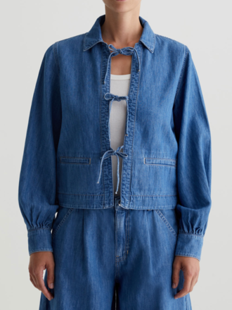 AG JEANS DOTTIE TIE FRONT JACKET