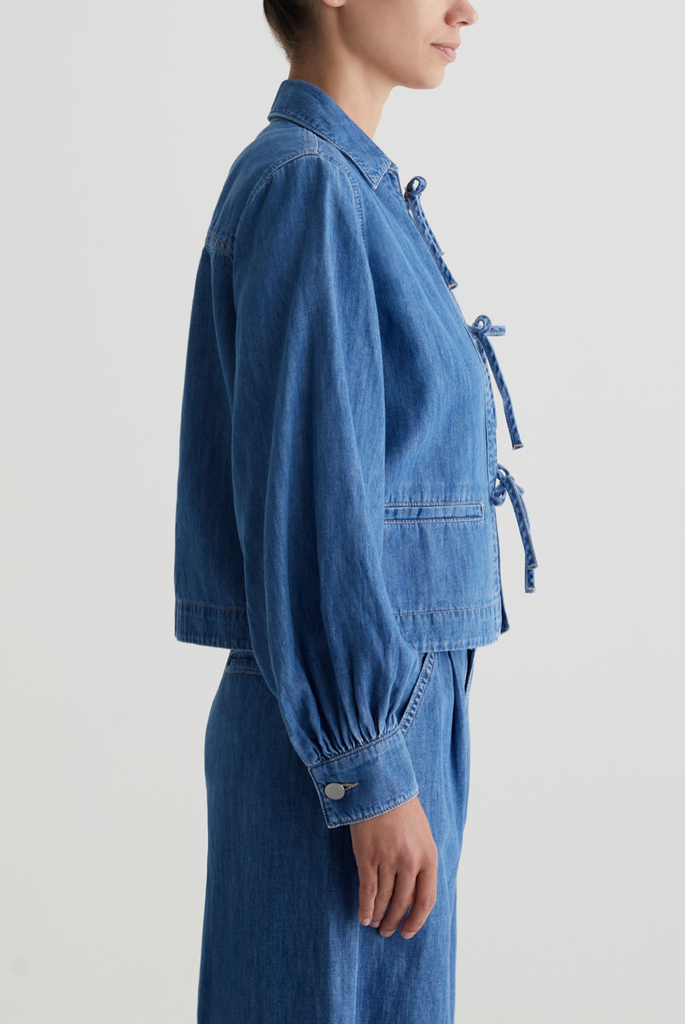 AG JEANS DOTTIE TIE FRONT JACKET