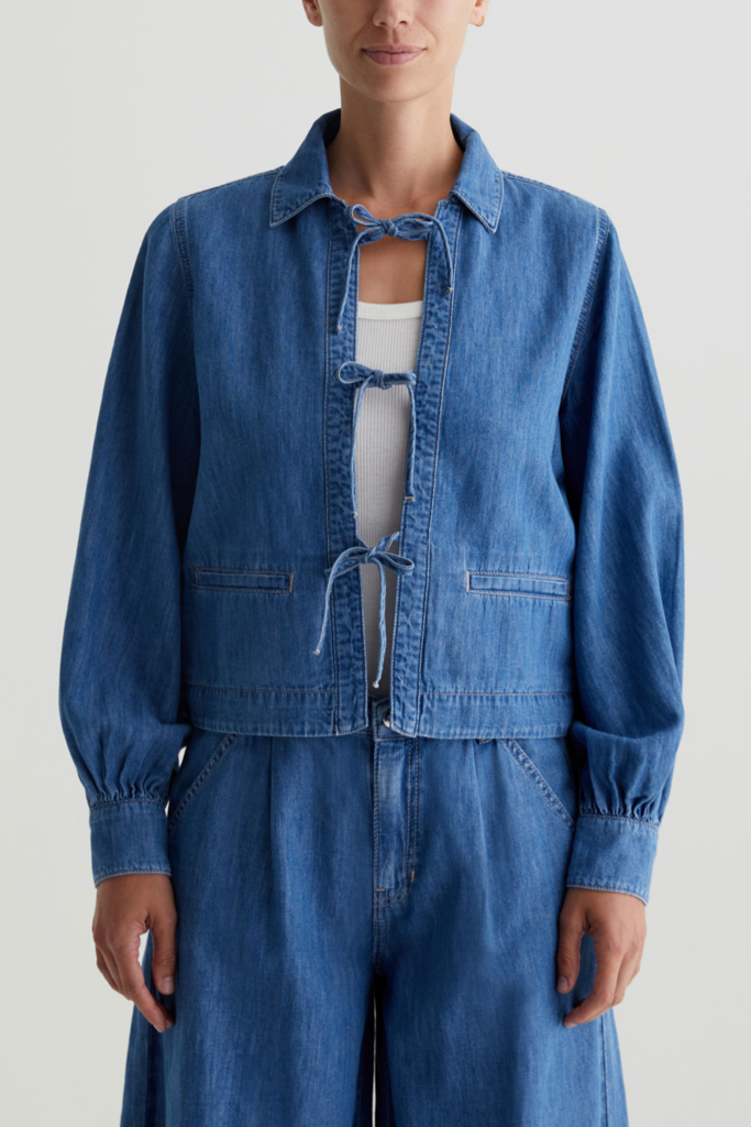 AG JEANS DOTTIE TIE FRONT JACKET