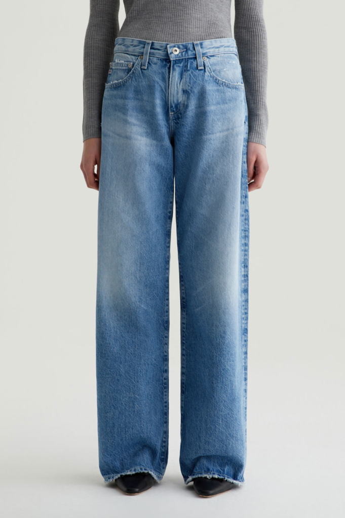 AG JEANS ADRIA LOW RISE WIDE LEG JEAN