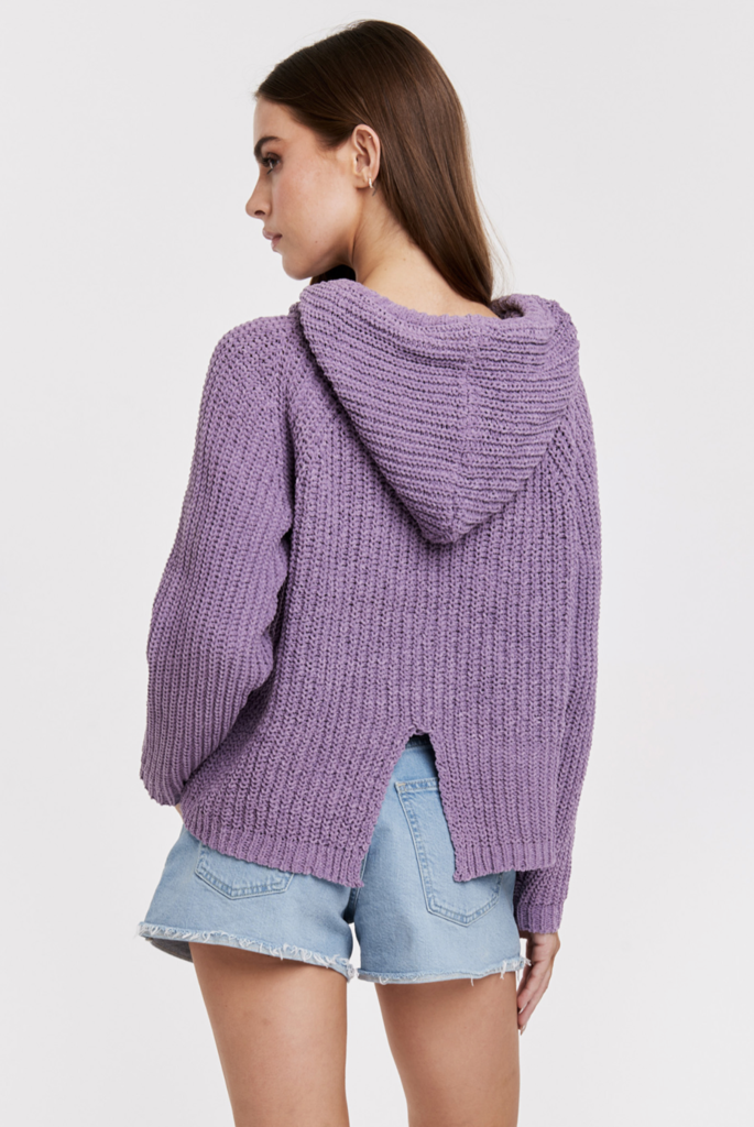 ANOTHER LOVE EDEN TEXTURED SWEATER W/HOOD