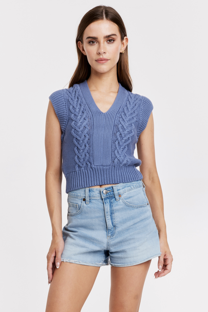 ANOTHER LOVE EMBERLY CHUNKY KNIT SWEATER