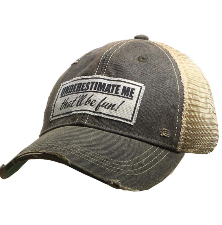 VINTAGE LIFE DISTRESSED TRUCKER HAT