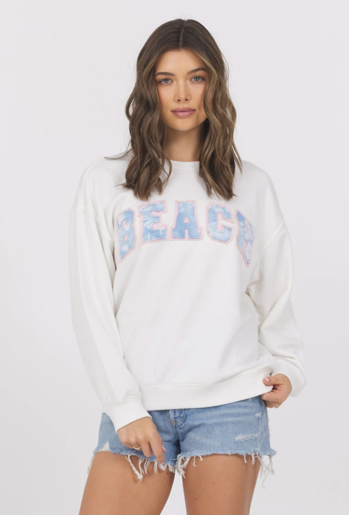FRENCH TERRY BEACH CREWNECK
