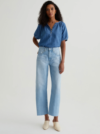 AG JEANS HATTIE CROP JEAN IN SUNRISE