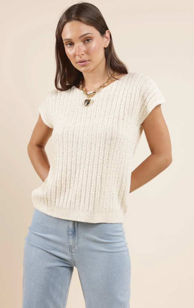 SADIE&SAGE JOLIE S/SLV SWEATER