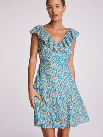 CASSIE DRESS IN EMBROIDERED FLORAL