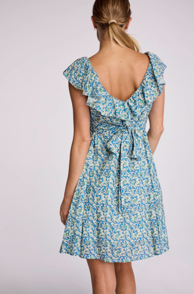 CASSIE DRESS IN EMBROIDERED FLORAL