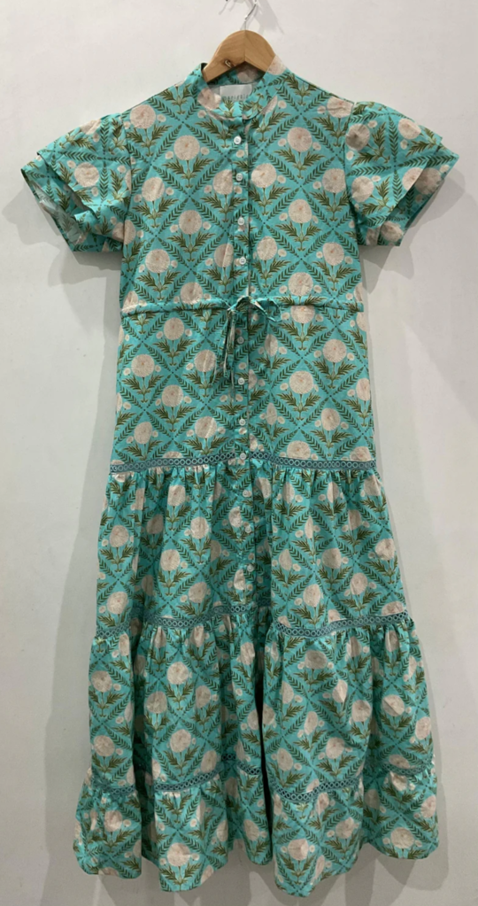 VICTORIA DUNN HURLEY DRESS IN SPRING BUD
