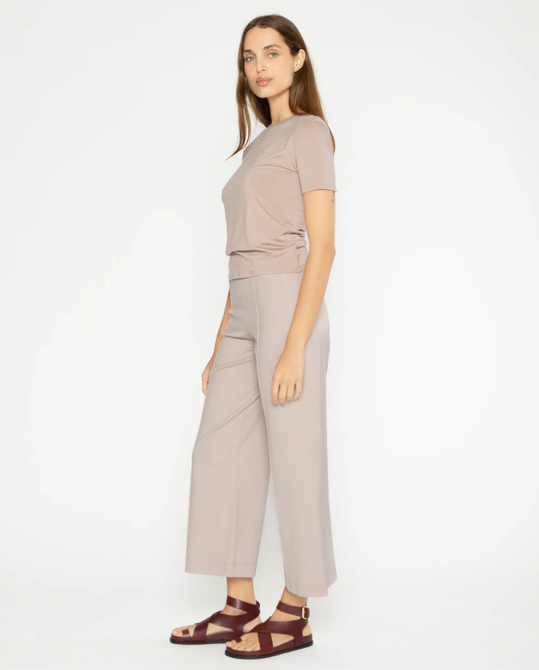 RIPLEY RADER CLAY PONTE KNIT STRAIGHT LEG PANT - CROPPED