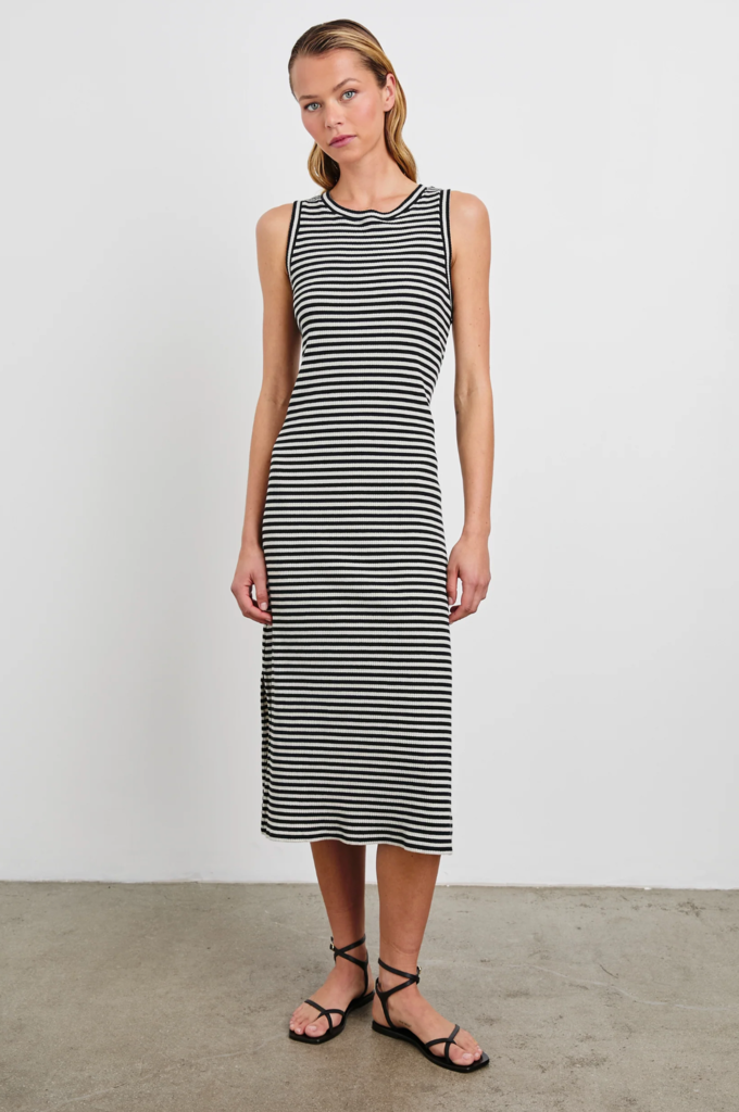 RAILS THE TANK DRESS - BLACK BIRCH STRIPE