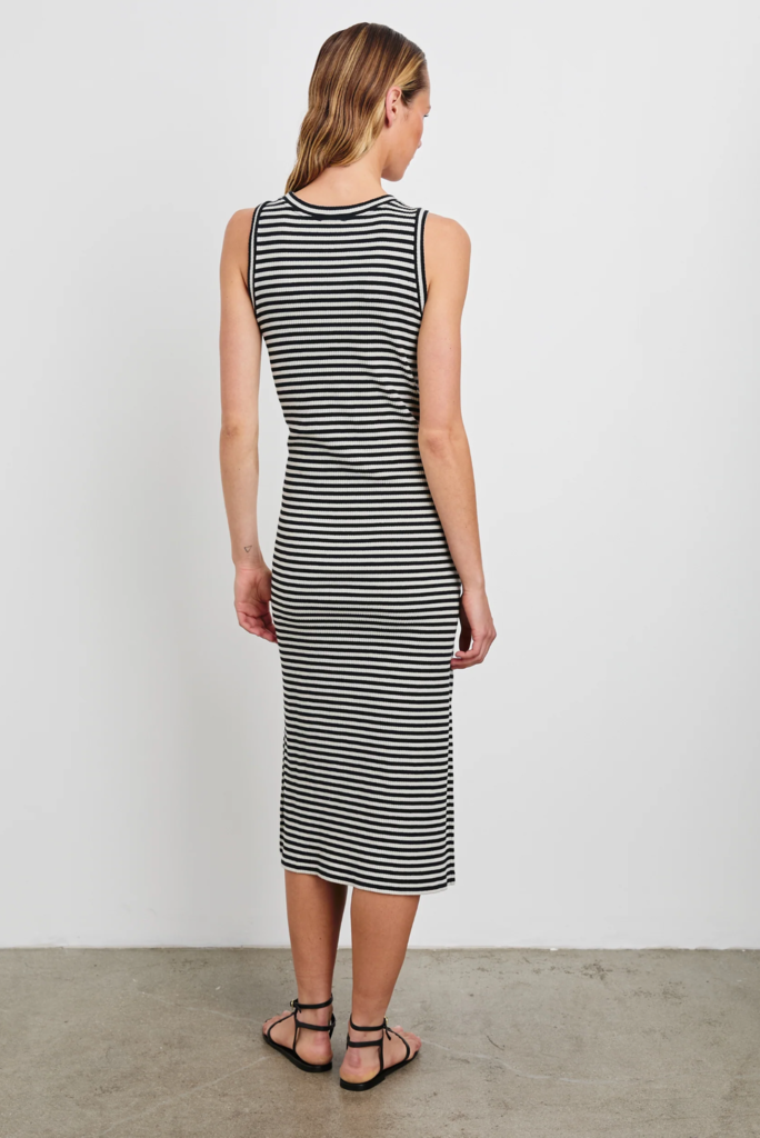 RAILS THE TANK DRESS - BLACK BIRCH STRIPE