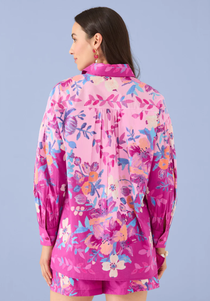 ALIVIA MICAH SHIRT MAGENTA GEORGIA FLORAL