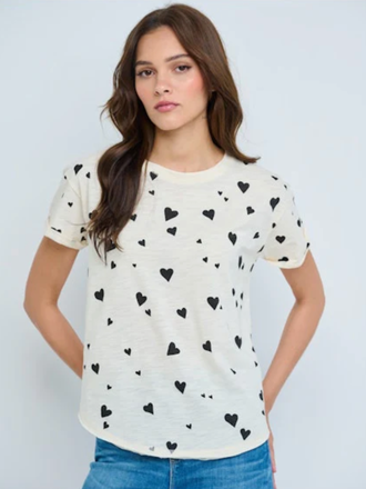 LISA TODD LOVE LIFE TEE IN PUFF