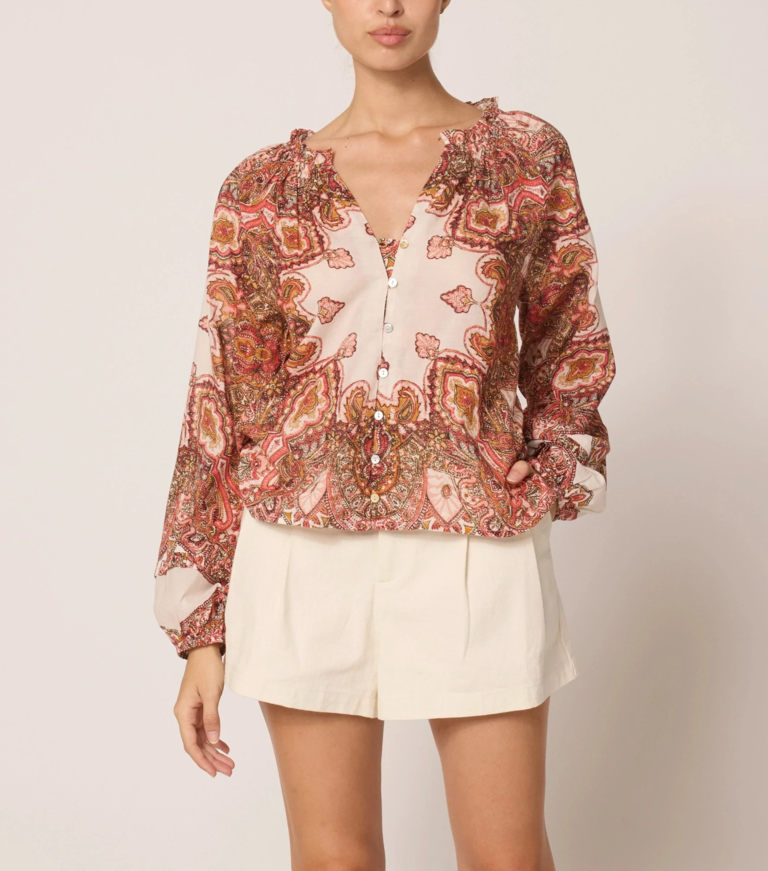 Cleobella ALICIA BLOUSE FOULARD PAISLEY PRINT