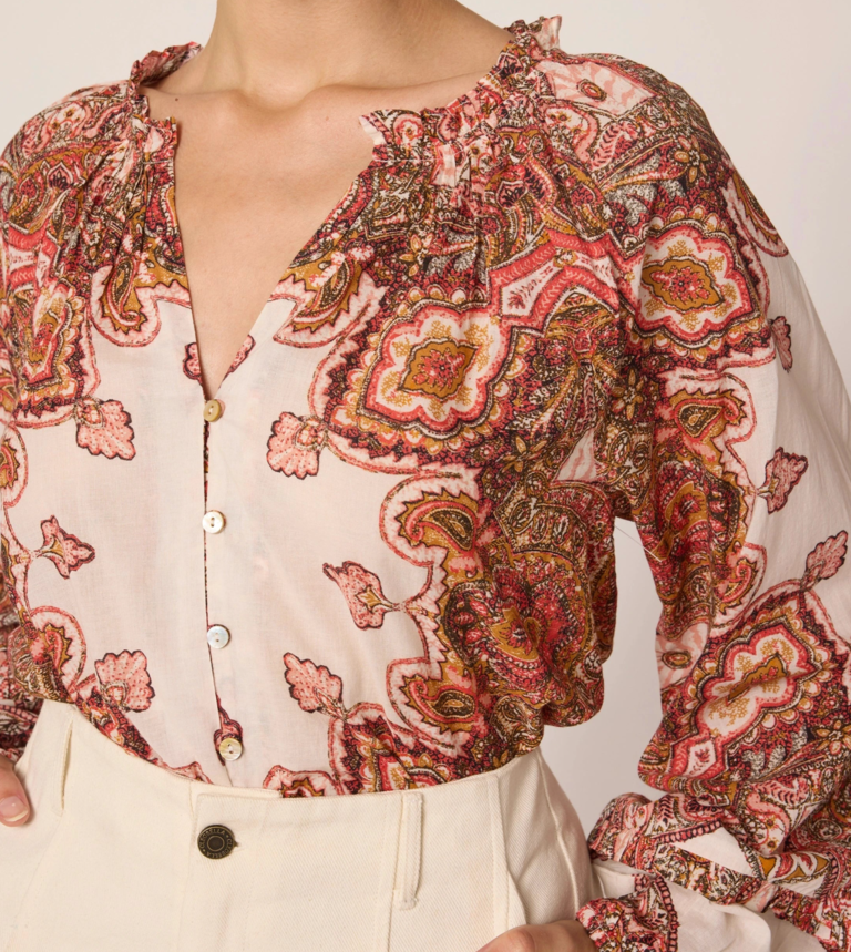 Cleobella ALICIA BLOUSE FOULARD PAISLEY PRINT