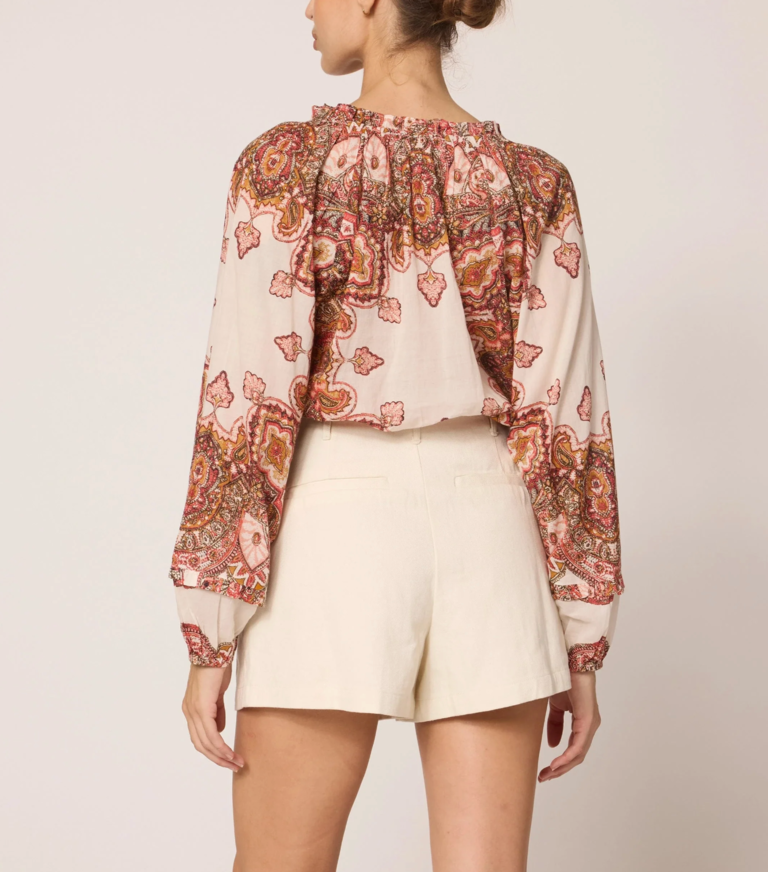 Cleobella ALICIA BLOUSE FOULARD PAISLEY PRINT