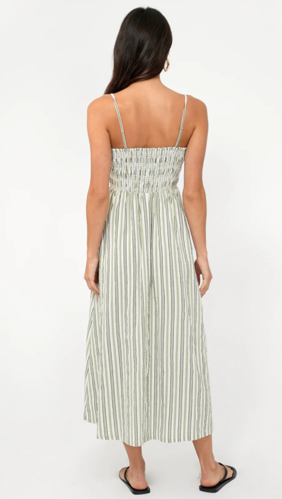 LANIS STRIPE MIDI DRESS