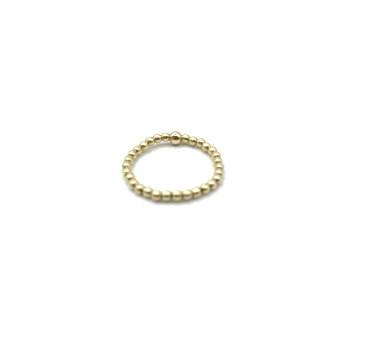 ERIN GRAY 2MM GOLD FILLED WATERPROOF STRETCH RING