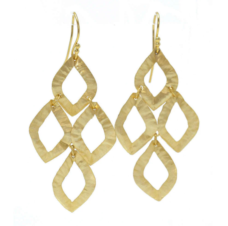 ERIN GRAY CABO IRIS EARRING IN GOLD FOIL