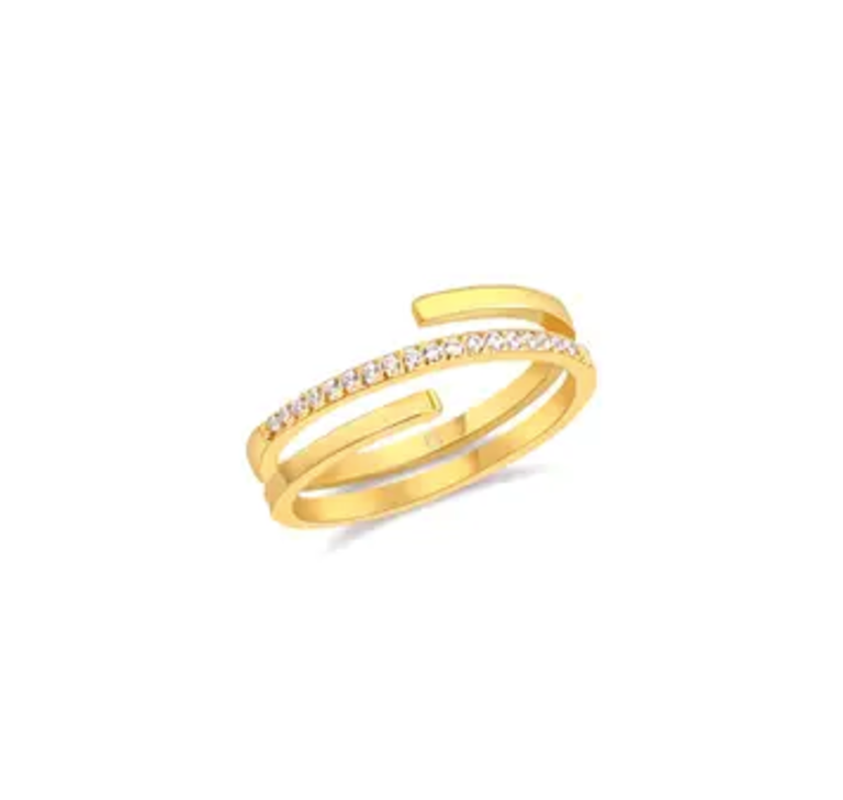 Ellie Vail Jewelry Giselle Dainty Spiral Ring